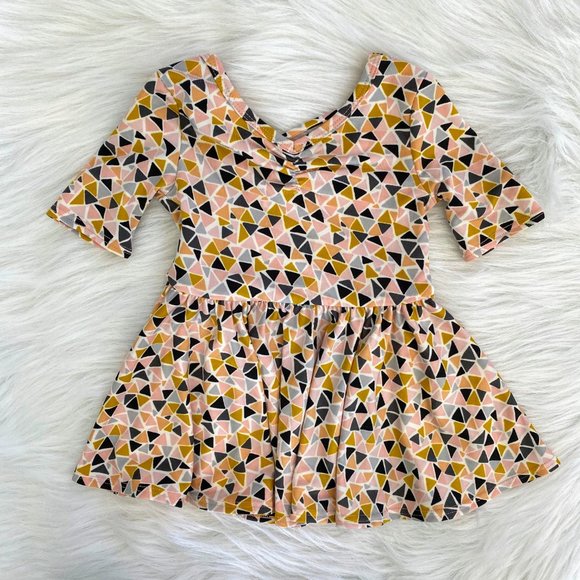 Dot Dot Smile Other - Dot Dot Smile Blush Pink Geometric Ballerina Dress